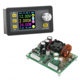 Digital Power Supply Module/Controller DC 6~60V to 0~50V 750W Voltage Regulator 15A Buck Converter/Adapter with Cooling Fan