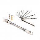 Mini Tools/Alloy Tools/Mini Spiral Hand Push Drill with Chuck Key and High Speed Steel Twist Drill Bit for Wood/Plastic etc